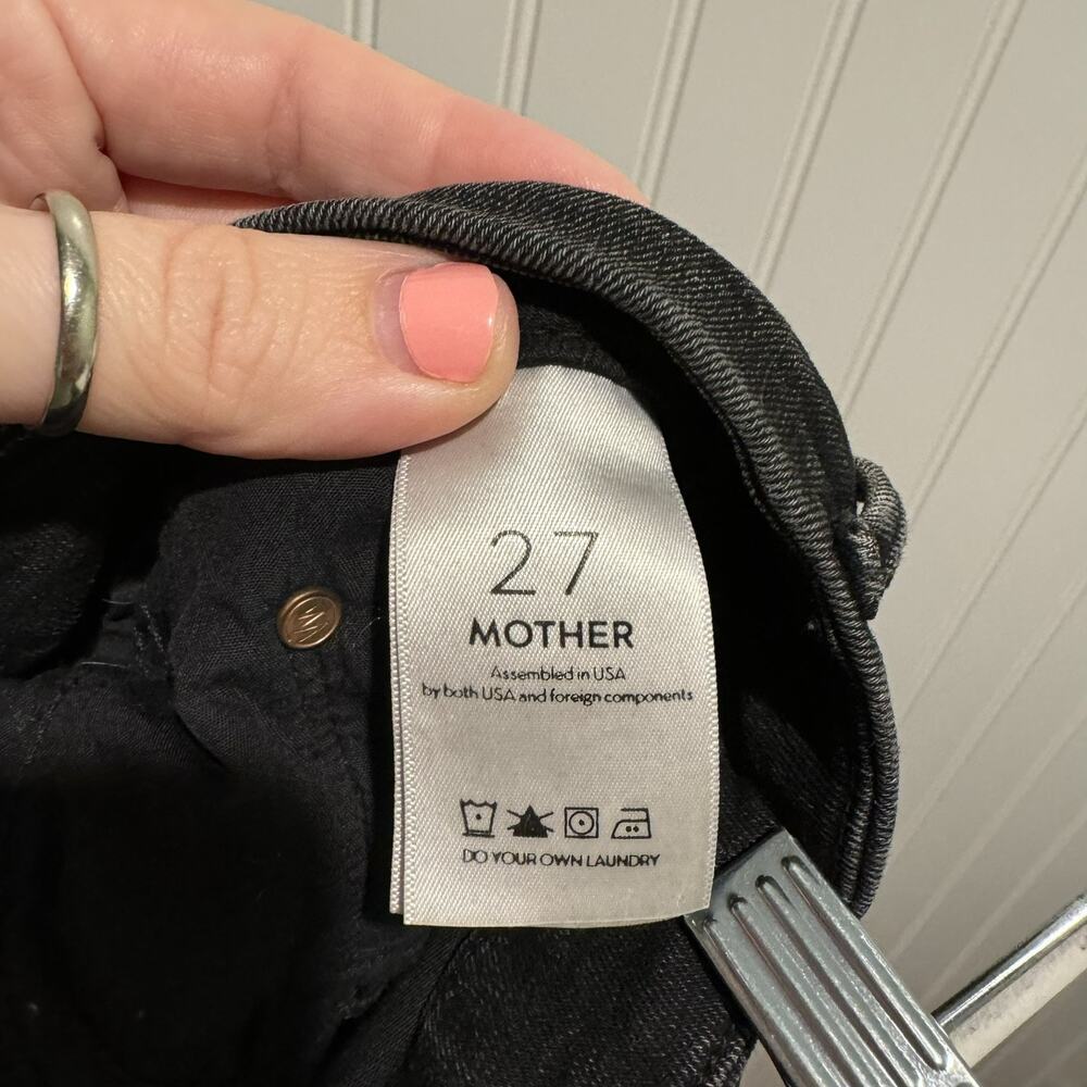 Mother Jeans Looker Ankle Fray Night Hawk Size 27 - Picture 9 of 10